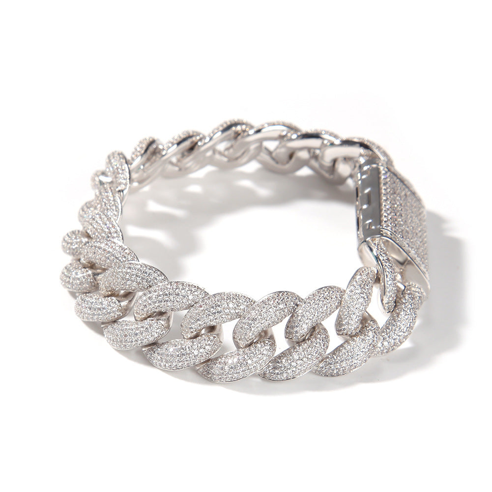 Bracelet 18mm Rap 3D Stereo Miami Cuban Chain St. Valentine's Spectrum
