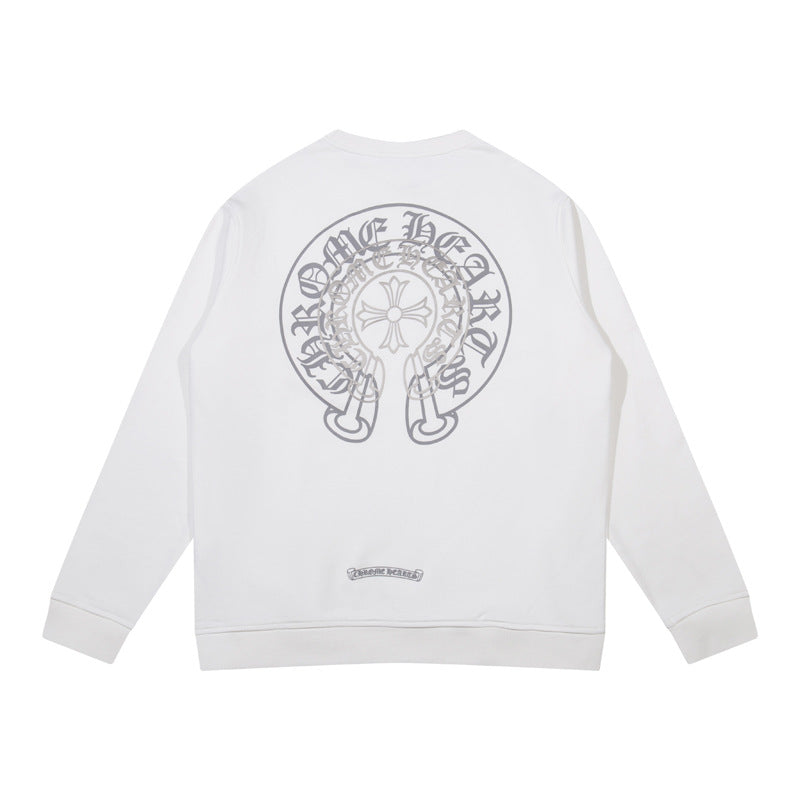 CHH  Heart Long Sleeve Shirt Unisex Fashion Loose Long Sleeve Shirt