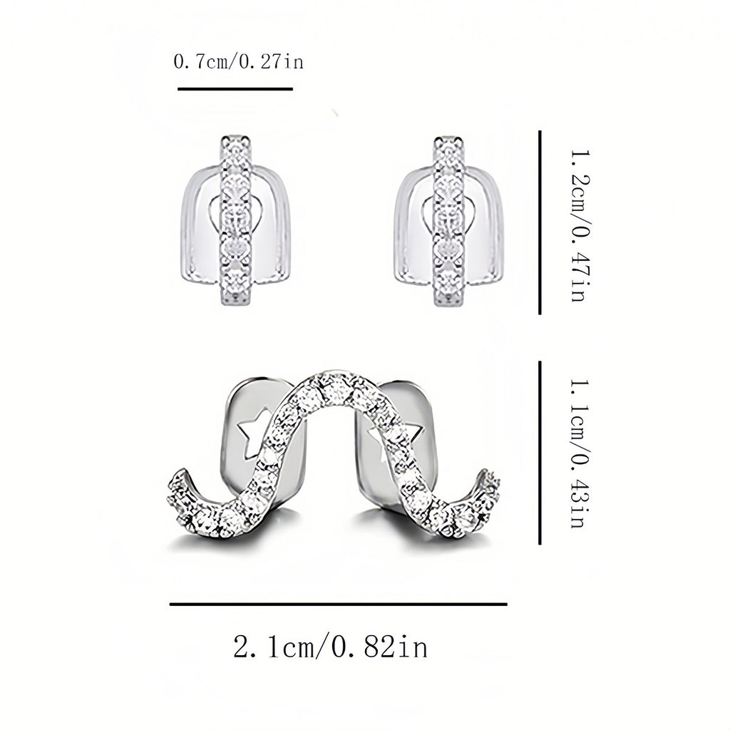 Grillz Hip-Hop Rock Hip Hop Zirconium Trim Braces TeethGrillz Real Gold Plating