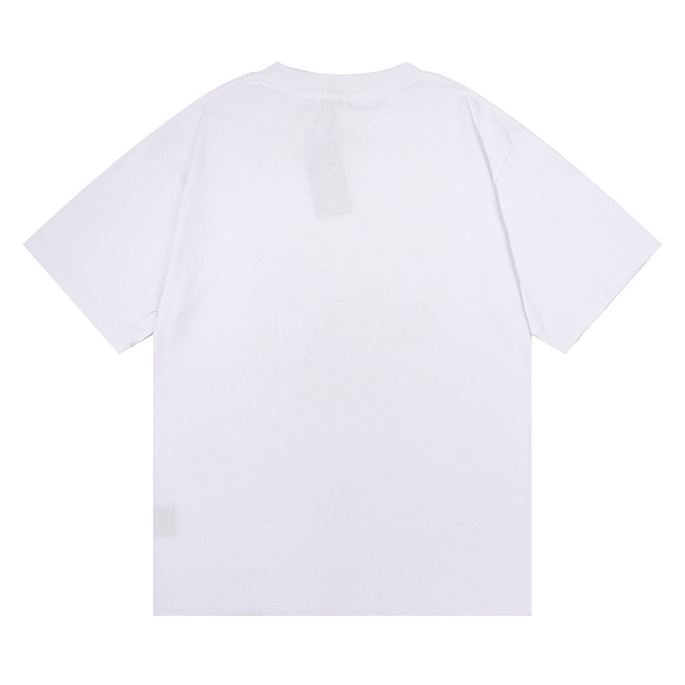 Rhude T Shirt Art Abstract Design Printed Short Sleeve T-Shirt