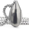 Pet Urn Pure Titanium Water Drop Bottle Waterproof Sealed Pendant Burnt Blue Modern Simple Storage Bottle Ashes Storage Jar