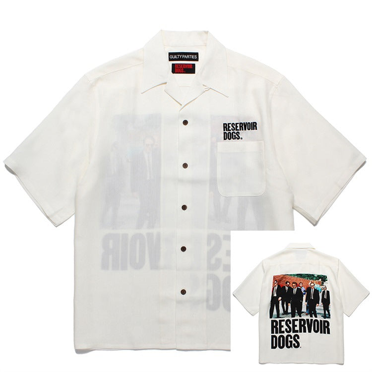 GUILTYPARTIES TIGER Shirts 24ss RESERVOIR DOGS Reservoir Dog Hawaiian Short Sleeve Shirt