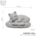 Pet Grave Marker Resin Cartoon Pet Urn Dog Cat Funeral Memorial Supplies Cremation Ashes Storage Jar