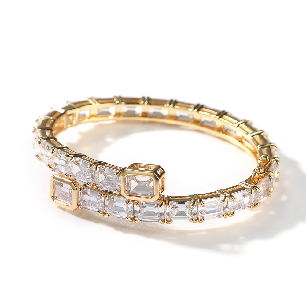 Bracelet Hip Hop Bracelet Zircon Couple Bracelet St. Valentine's Spectrum
