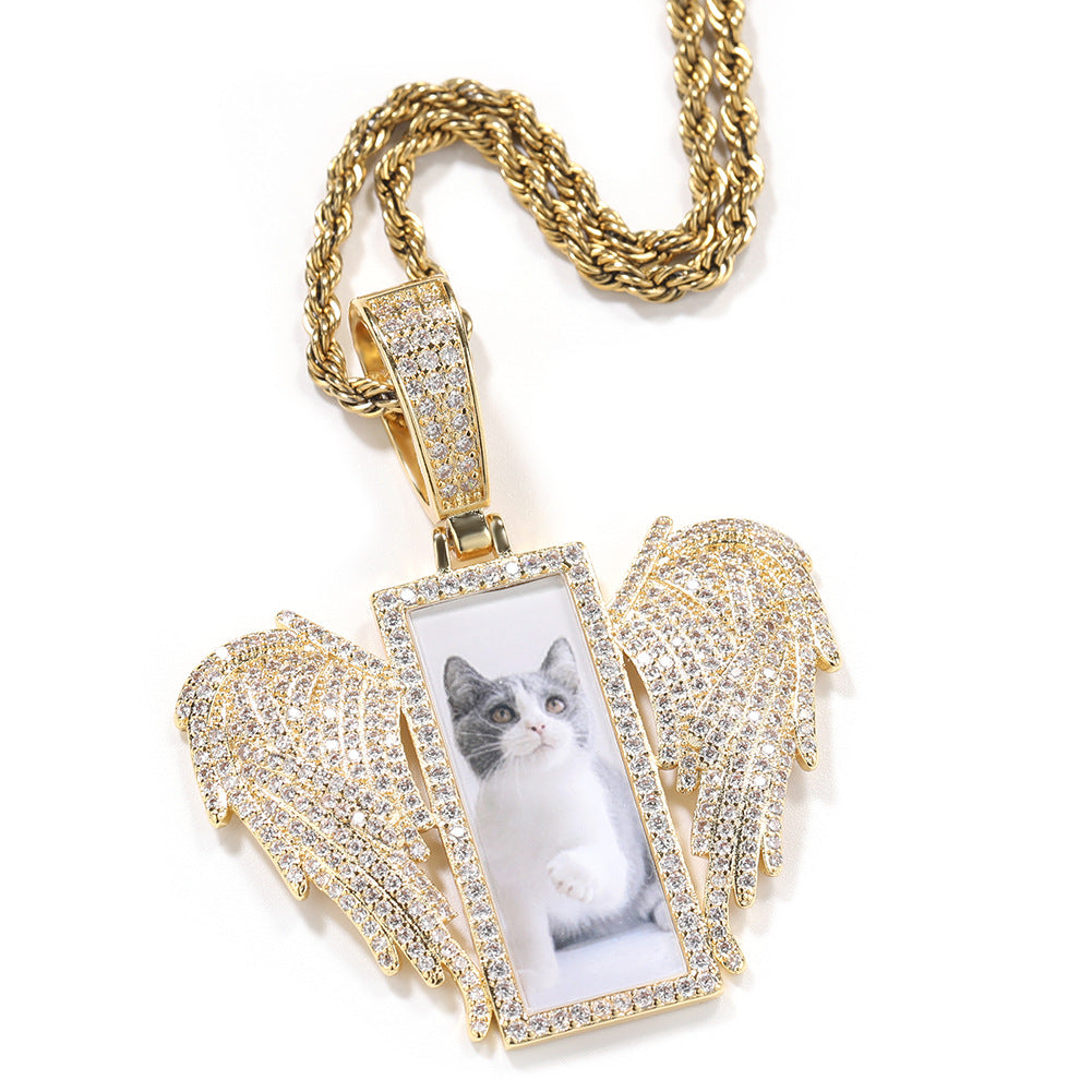 Jewelry Creative Ins Wind Rectangle Wings Animal Spectrum St. Valentine's
