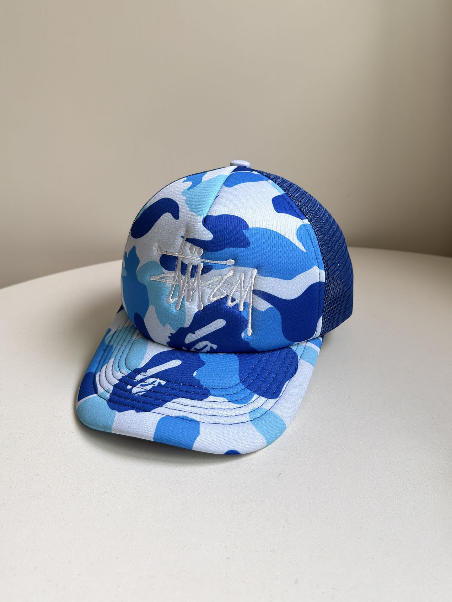 Stussy hat camouflage embroidered baseball cap hip hop cap women summer sun visor versatile street