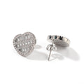 Earrings Zircon Hearts Earring St. Valentine's Spectrum