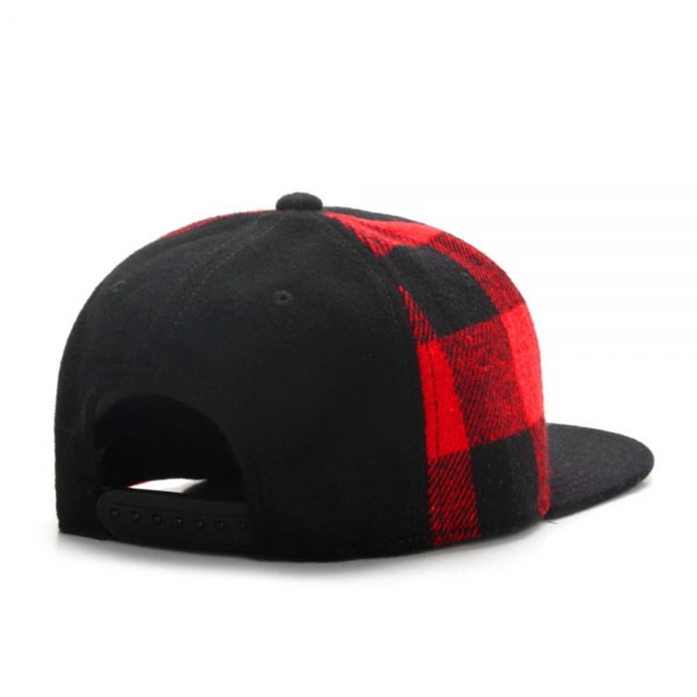 Trendy flat brimmed snapback hats adjustable sunshade