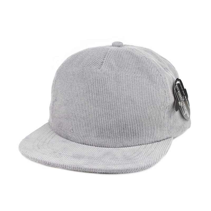 Trendy flat brimmed snapback hats corduroyheattech autumn winter