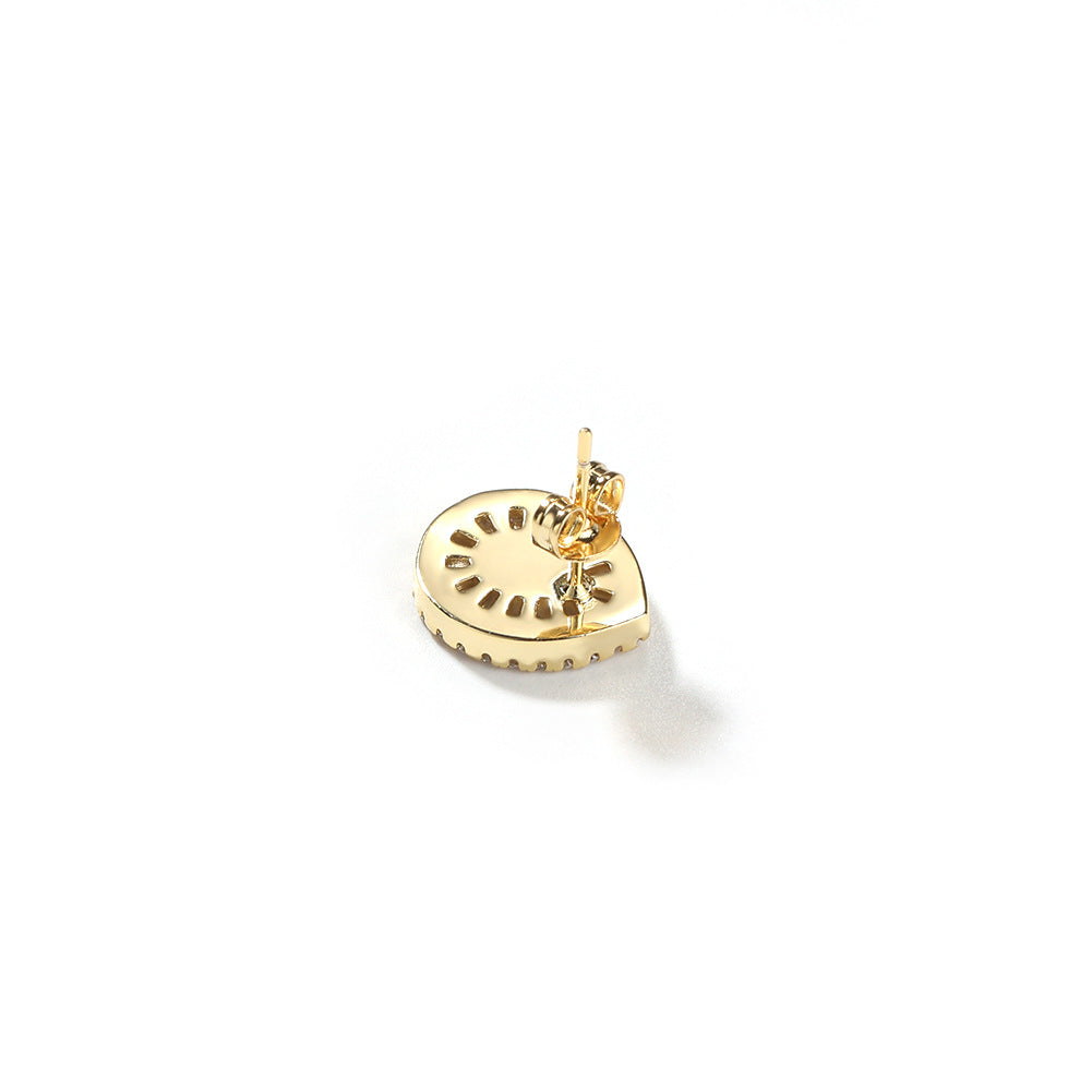 Earrings Zircon Drop Shaped Stud Earrings Spectrum