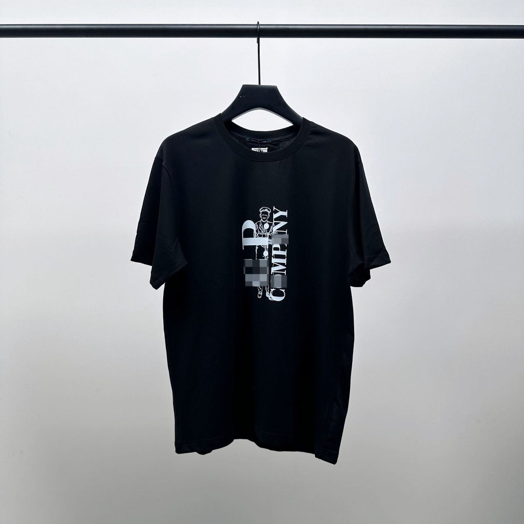 Cp Company T Shirts Summer Crew Neck Loose Short Sleeves