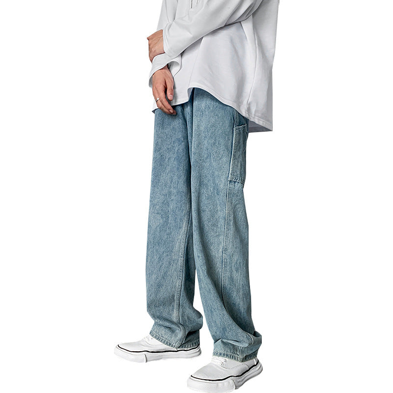 Men Jeans Fall Winter Overalls