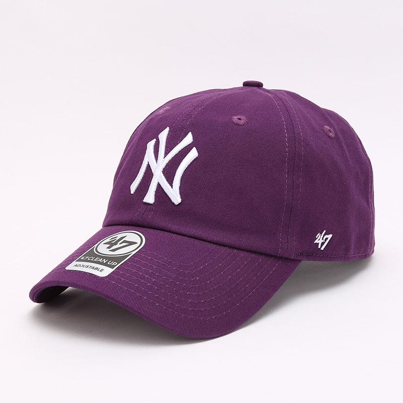 Dodgers and Yankees Baseball Cap 47brand Baseball Cap Female Dark Purple NY Embroidery Vintage Hat