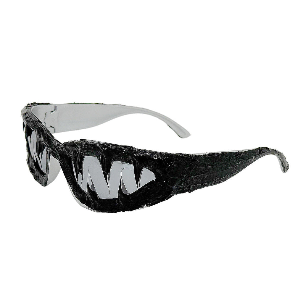 Trendy punk glasses alien halloween