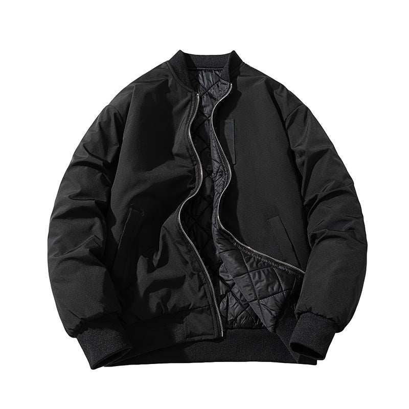 Mens Vintage Jackets Tide Padded Flight Suit Baseball Jacket