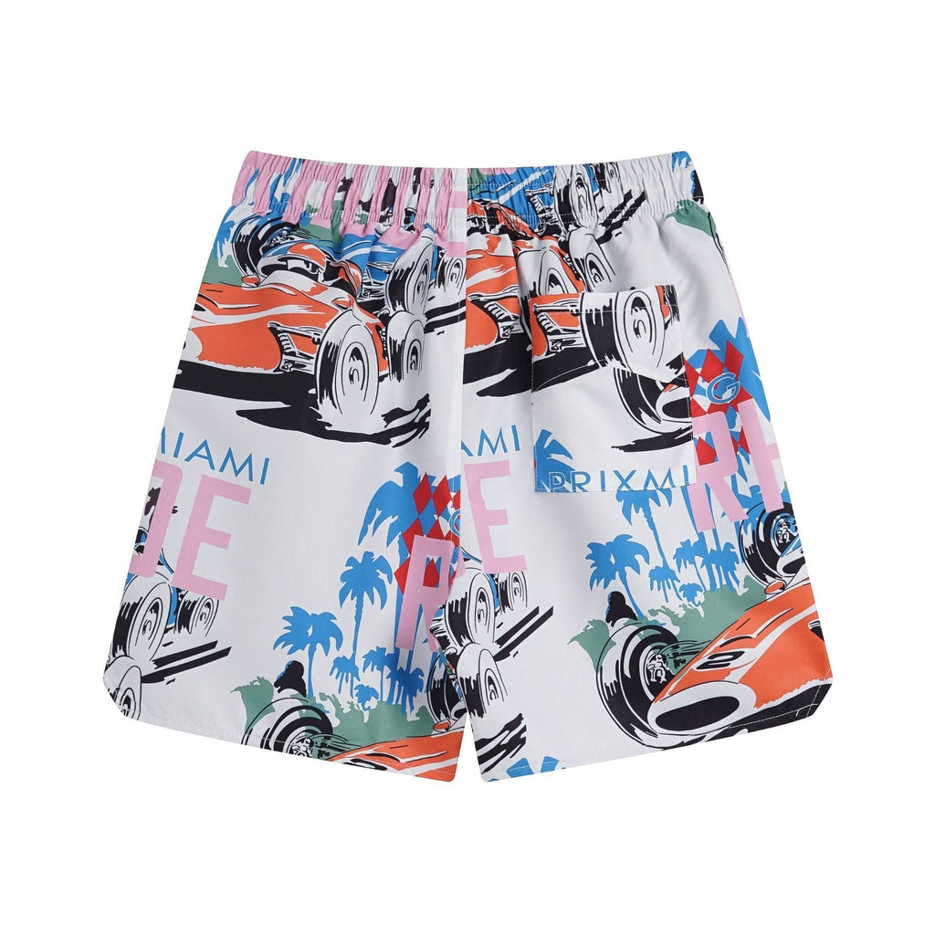 Rhude T Shirt Racing Letter Logo Casual Short Sleeve Shirt, Shorts