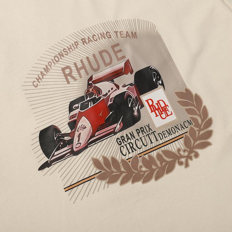 Rhude T Shirt Geometric Print Short Sleeve T-Shirt