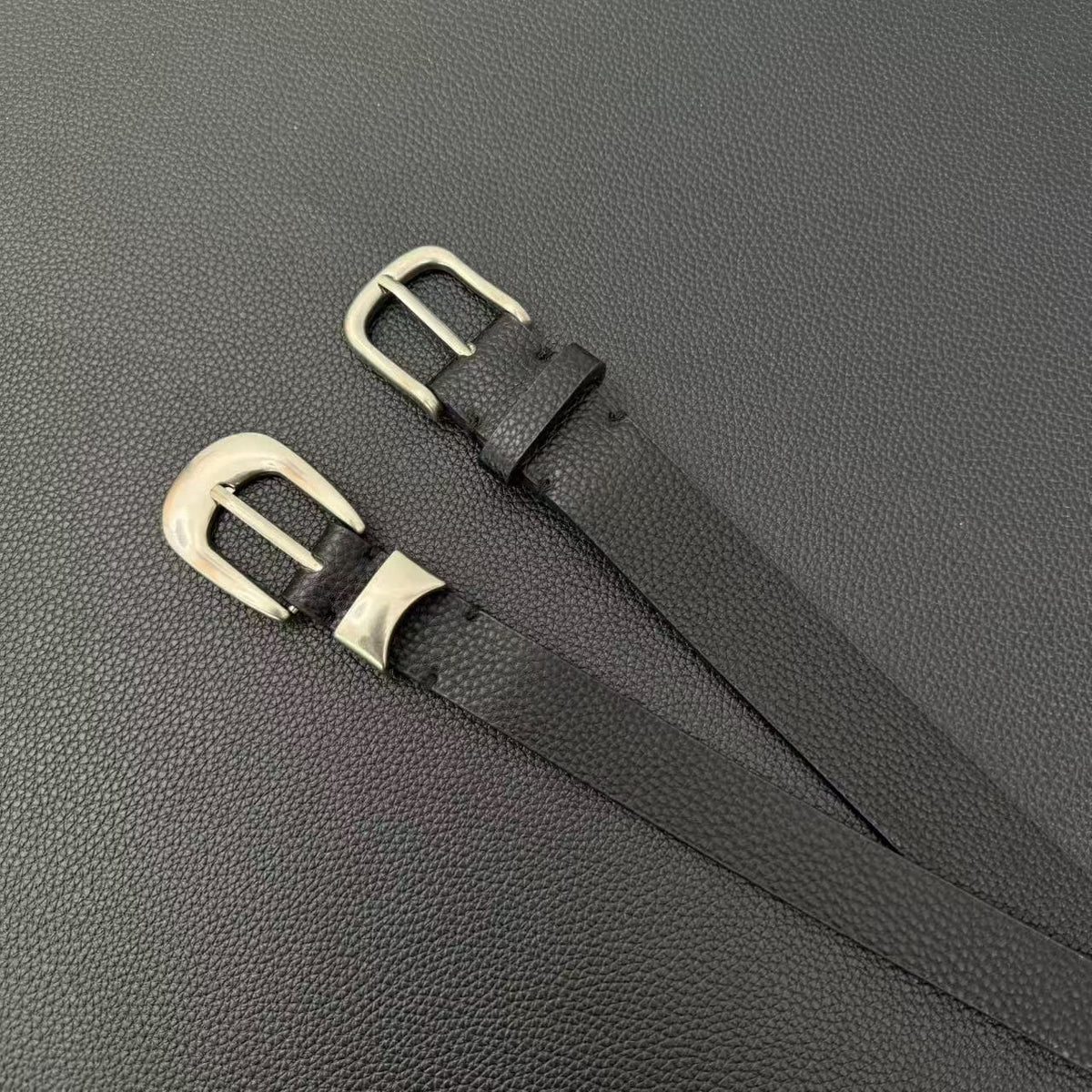 American vintage-style leather belt casual commuter versatile accessory belt classic women's belt decorative jeans