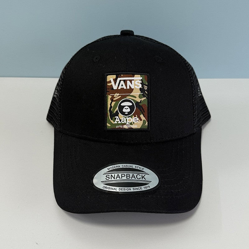Bathing Ape Bape Hat Ape Head Cap Versatile Flat Edge Baseball Cap