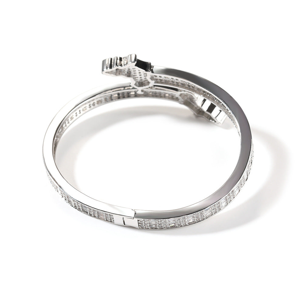 Bracelet Africa Map Bracelet Men's Miniature Zircon Light Luxury Spectrum St. Valentine's