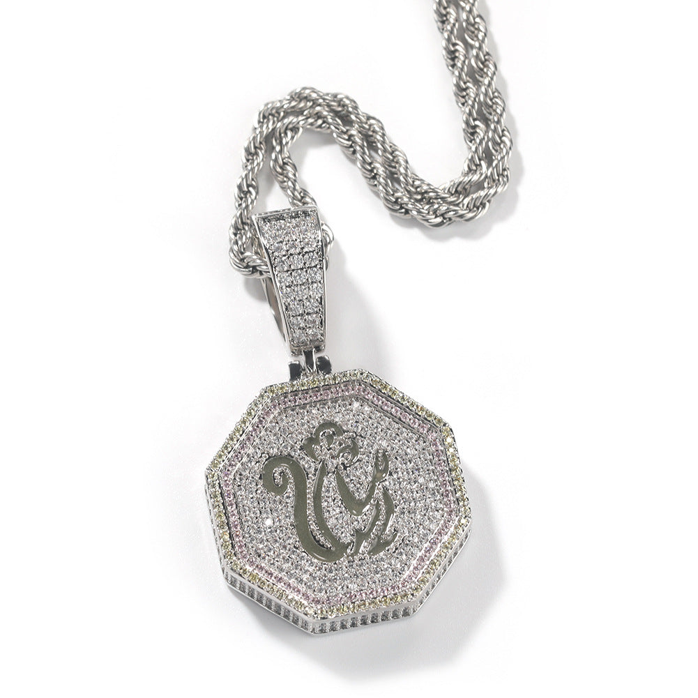 Jewelry Zodiac Pendant Copper Inlaid Zircon Luminous Animal Royalty
