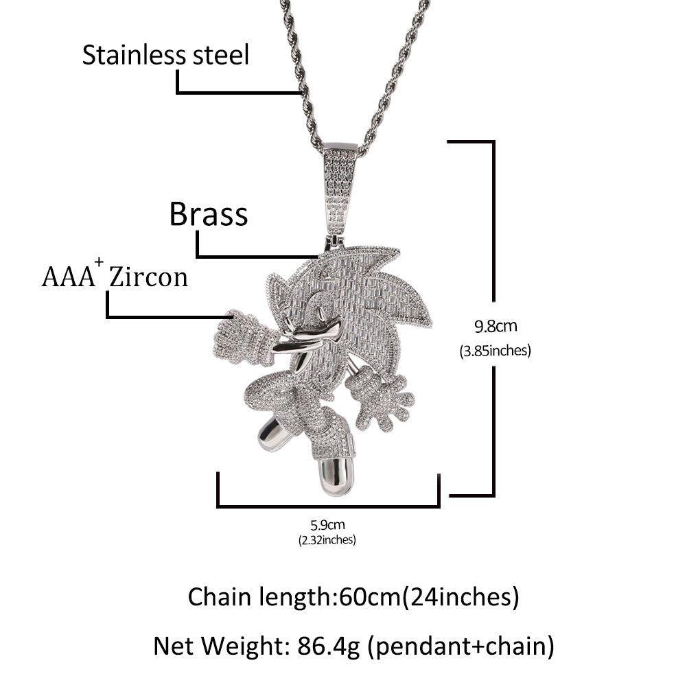 Jewelry cartoon charactersNecklaces Crosses Spectrum Necklaces Sonic the Hedgehog
