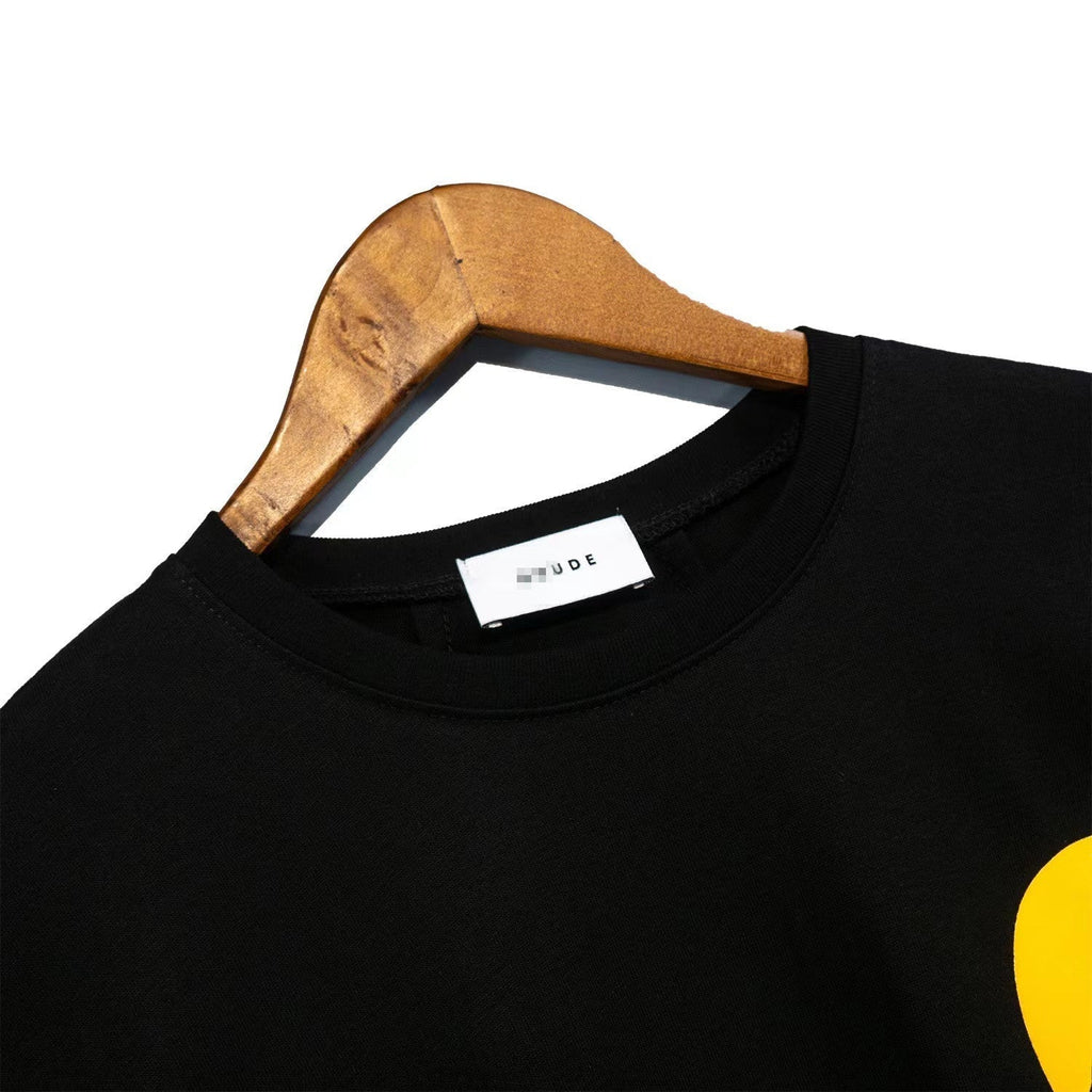 Rhude T Shirt Classic Sunset Theme Printed Short Sleeve T-Shirt