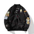 Men's Bomber Jacket MA-1 Winter Thickness available cotton-padded jacket Spring/Autumn/Winter Air Force Bomber Jacket Men's and Women's Shark Embroidery