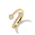 Bracelet Copper Zircon Clover Bracelet ins Spectrum St. Valentine's