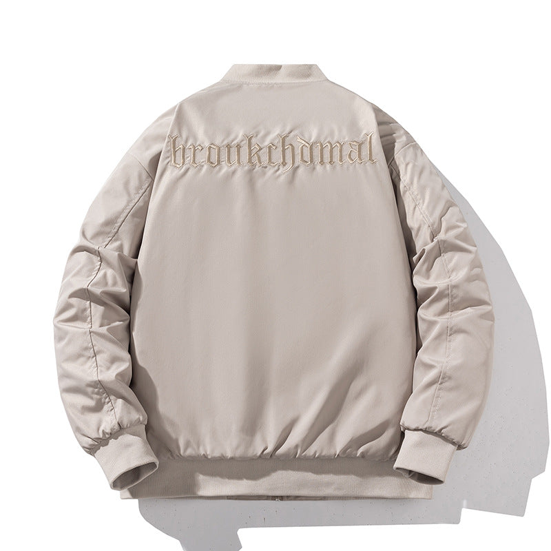 Mens Vintage Jackets Embroidered Baseball Suit ins Tide Brand Flight Suit Autumn and Winter
