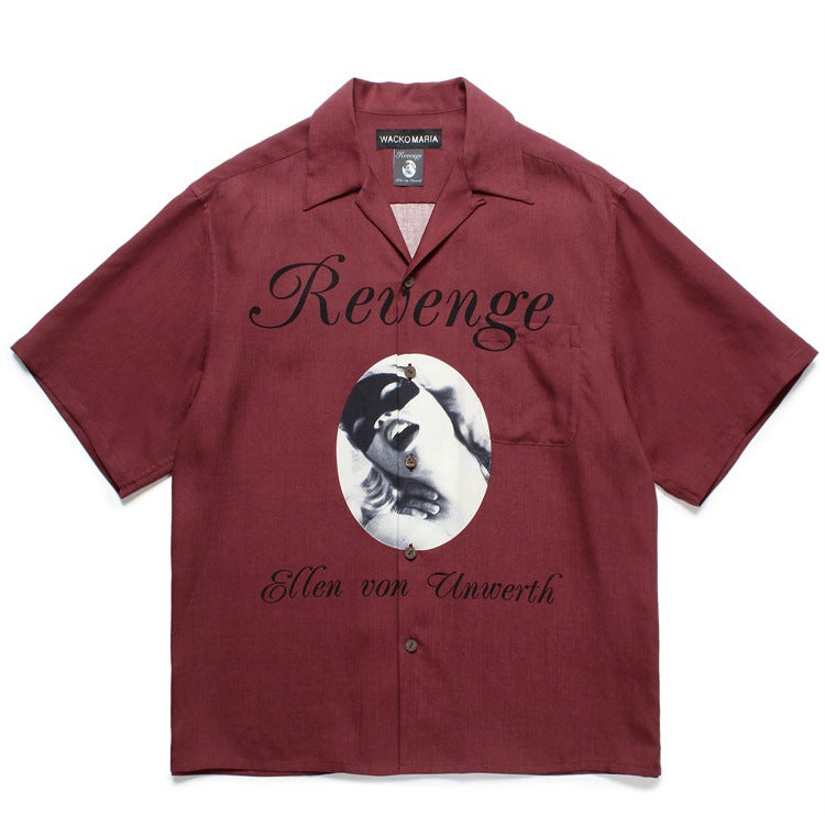 GUILTYPARTIES TIGER Shirts Allen, Vonnworth Rayon Hawaiian Short Sleeve Shirt Men