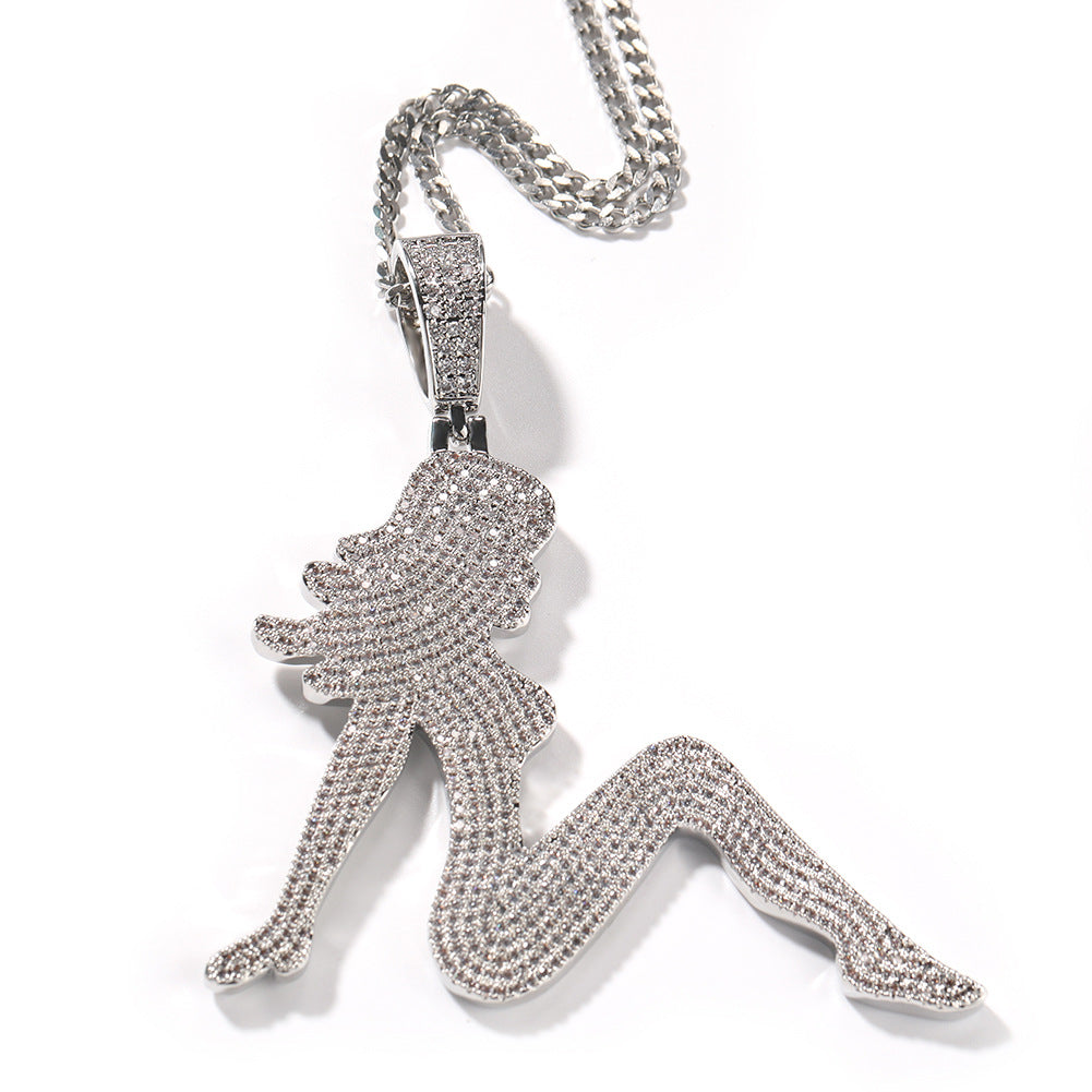 Jewelry Vintage Sexlady Pendant Necklace Spectrum St. Valentine's Jesus Pieces