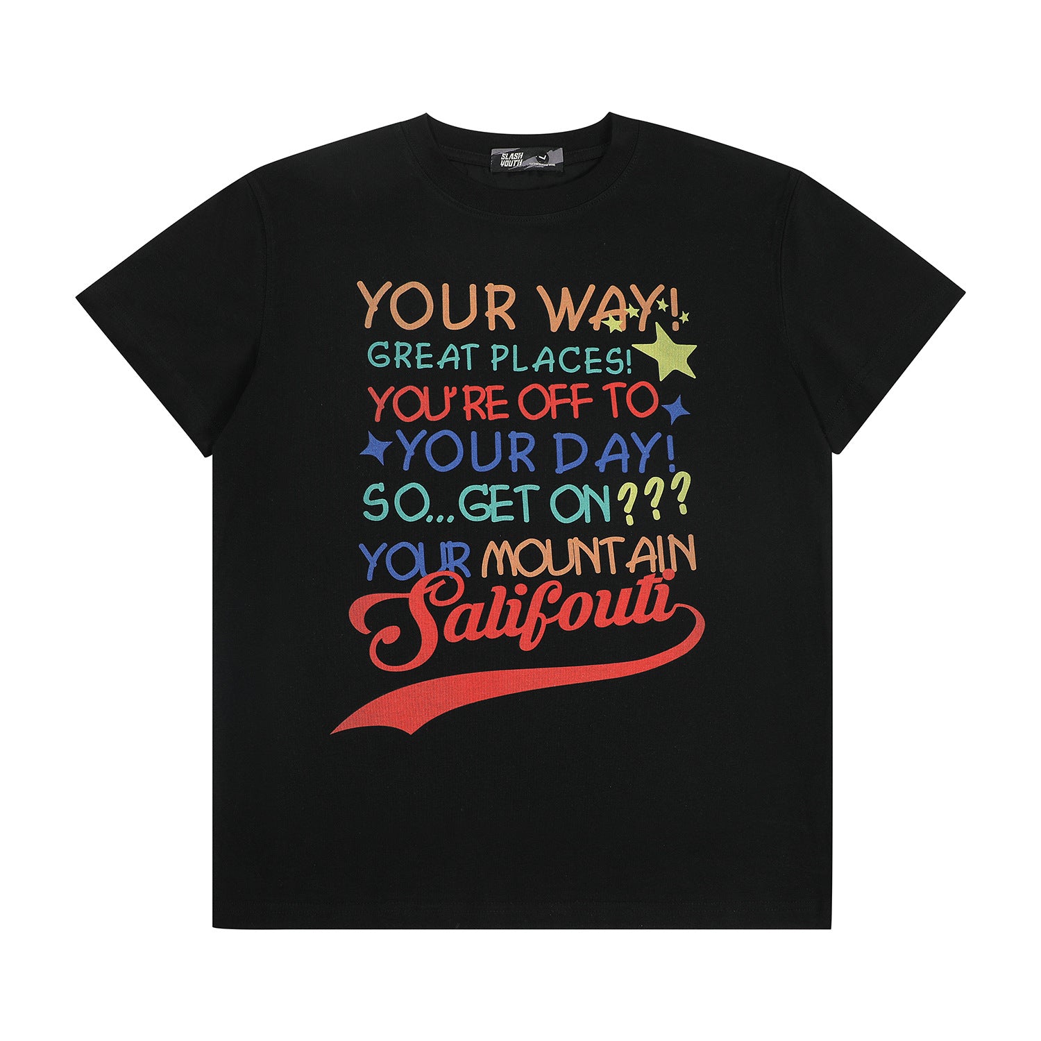 High-quality pure cotton T-shirt with small fly sleeves and slim shoulders