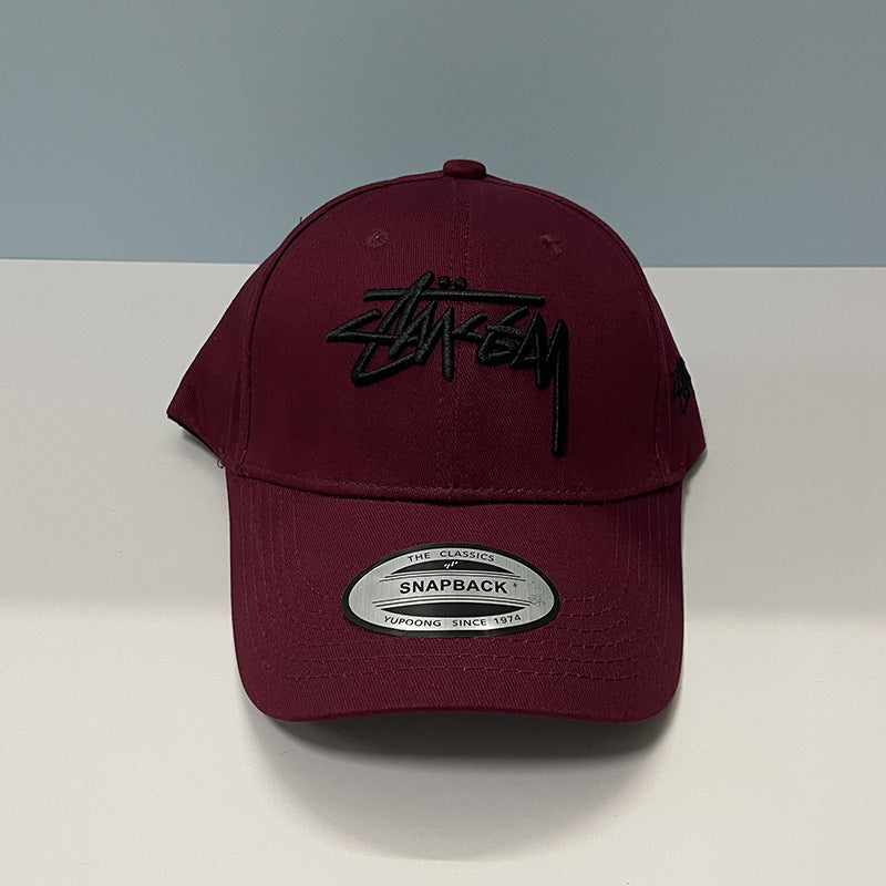 Stussy hat hat versatile embroidery letter cap raw outdoor sunshade baseball cap