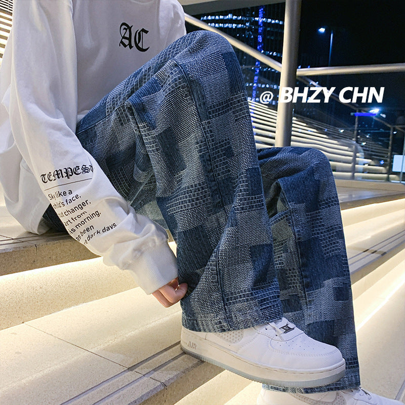 Men Jeans Straight Jeans Men's Spring and Autumn