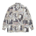 GUILTYPARTIES TIGER Long sleeved shirt tied by rain and rain, Araki Jingwei, ink painting Hawaiian long-sleeved shirt men
