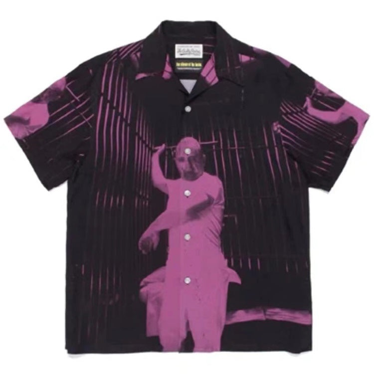 GUILTYPARTIES TIGER Shirts 21ss Joint Silence of the Lambs Thriller Movie Hannibal Hawaiian Short Sleeve Shirt