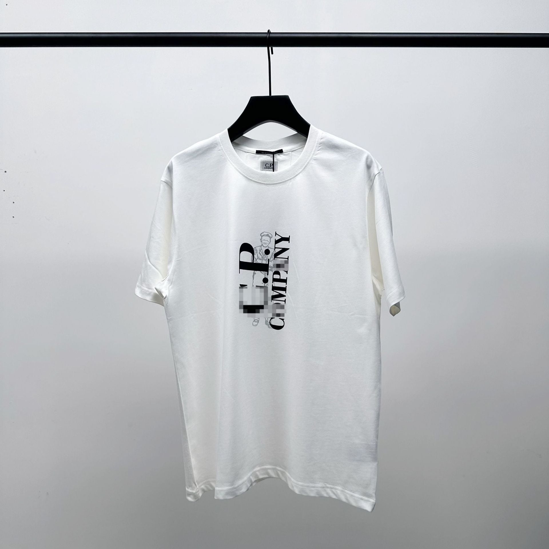 Cp Company T Shirts Men's Cotton Embroidered Casual Crew Neck