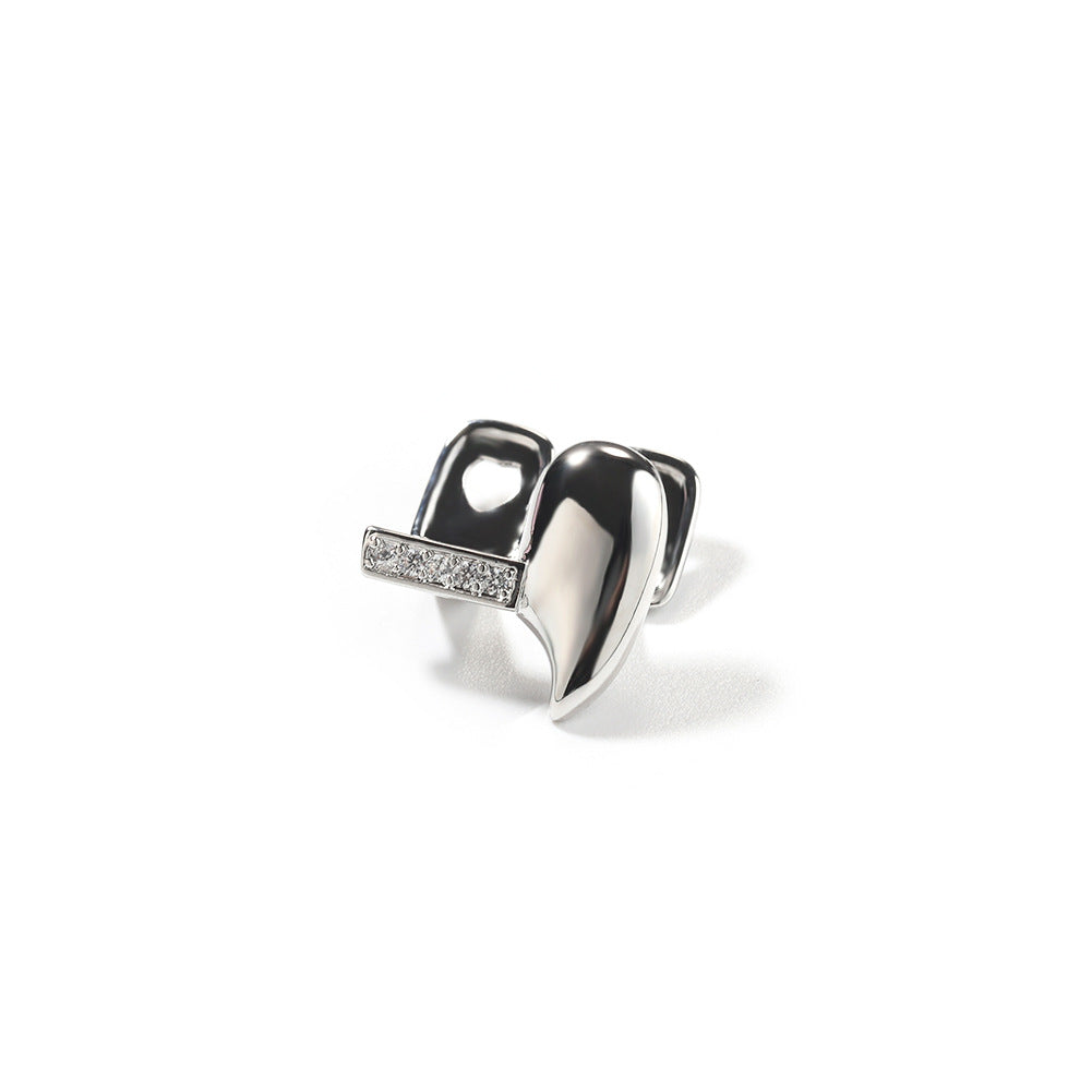 Grillz hiphop Fangs Gold Braces Diamond Accessories Braces Spectrum