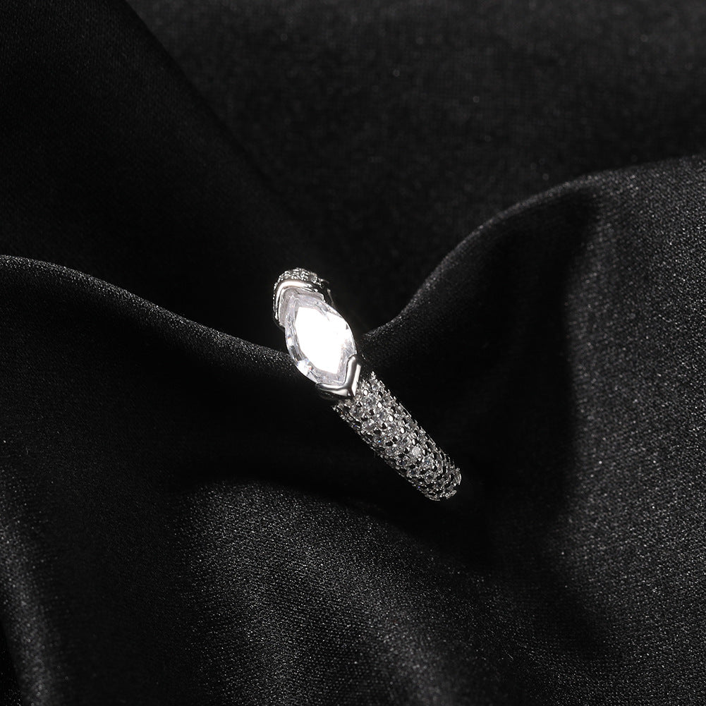 Rings s925 Silver ins Zircon Ring Spectrum St. Valentine's