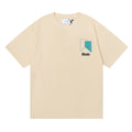 Rhude T Shirt Micro Standard Geometric Square Color Matching Printed Short Sleeve T-Shirt