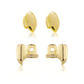 Grillz Hip-Hop Rock Symmetrical Fangs Zircon Braces Horizontal Bar Combination Personalized Dentures Men's Cross-Border Hip-Hop Accessories