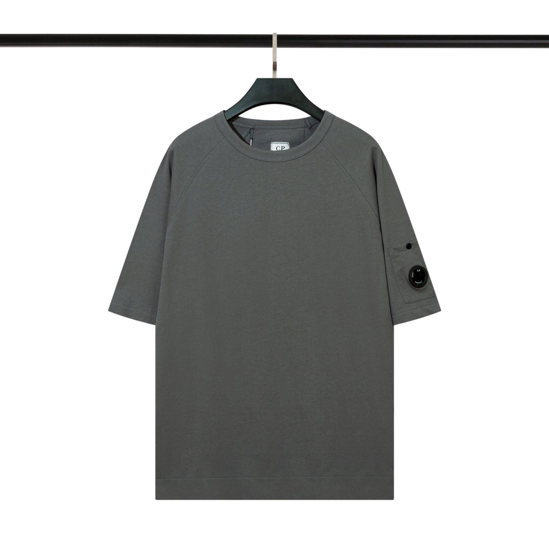 Cp Company T Shirts Men's Cotton Embroidered Casual Crew Neck
