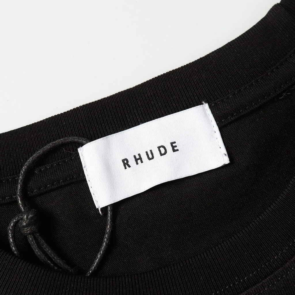 Rhude T Shirt Racing Club Alphabet Slogan Printed Short Sleeve T-Shirt