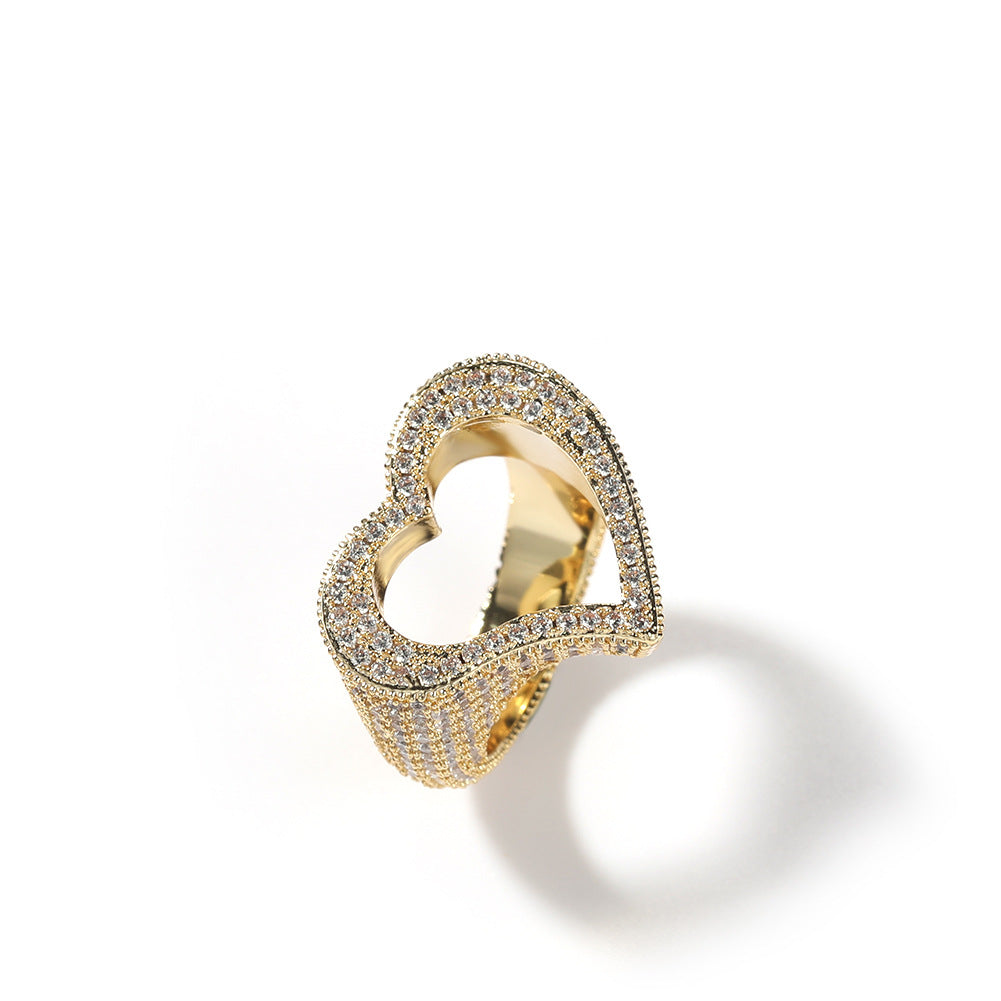 Rings Hollow Love Zircon Ring ins St. Valentine's