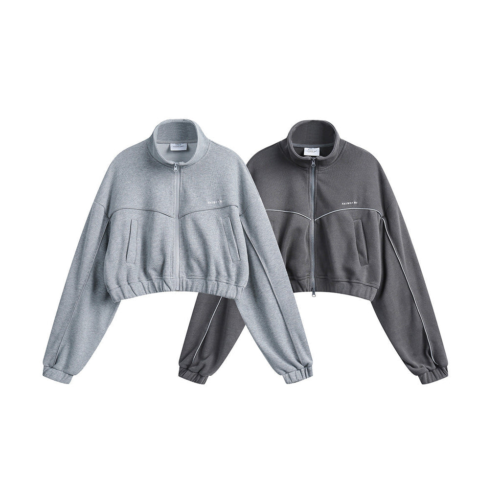 Unisex Jacket Cardigan Jacket Men's and Women's Sports Jacket Short Top
