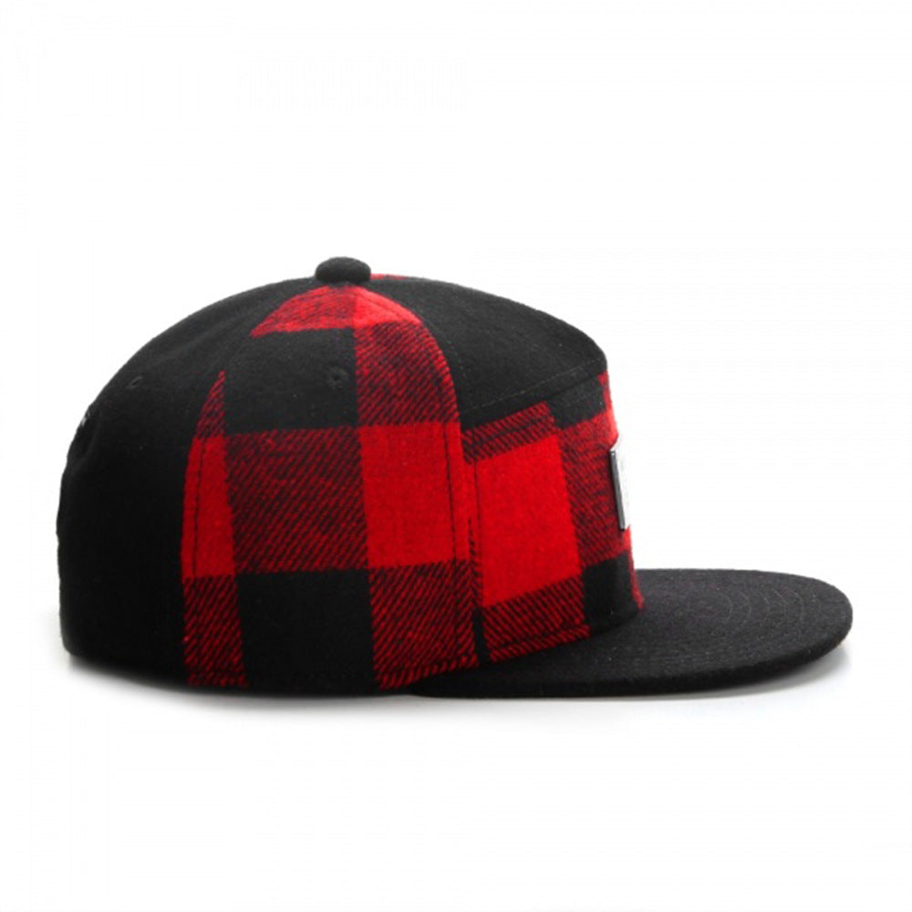 Trendy flat brimmed snapback hats adjustable sunshade