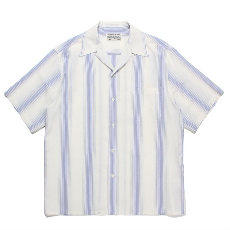 GUILTYPARTIES TIGER Shirts 23SS Striped Plaid Polka Dot Hawaiian Rayon Short Sleeve Shirt Men