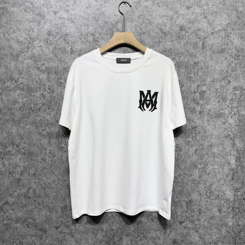 Amiri T Shirt Letter Print Casual round Neck Short Sleeve T-shirt