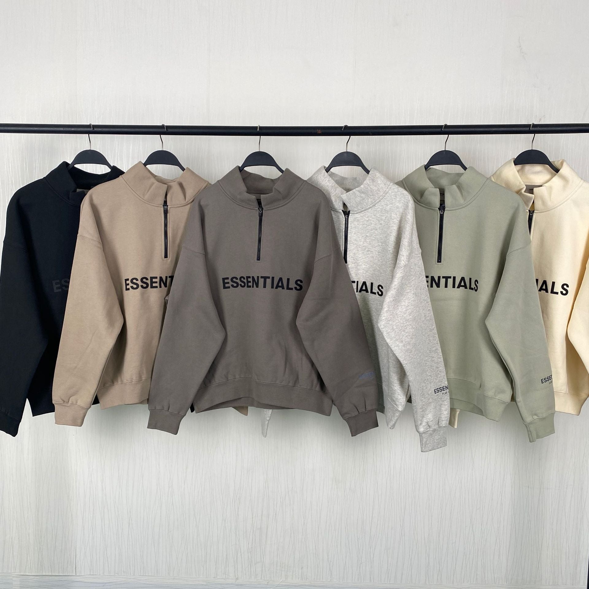 Fog Essentials Sweatshirt Half Cardigan Sweater